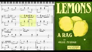 Lemons by Ollie McHugh (1907, Ragtime piano)