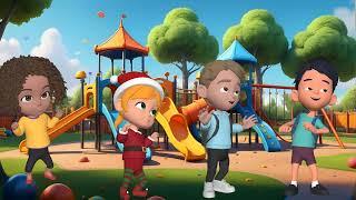 PLAYGROUND FUN (#KidsPlayground #PlaygroundFun #KidsSongs #OutdoorPlay #AnimatedSongs #SongsForKids