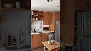 Wrapping cabinets in contact paper 🪵 *Rental Friendly*