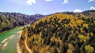 BESHO studio -Mountainous region of Georgia-Racha-drone video  1080p HD +music by nature relaxation