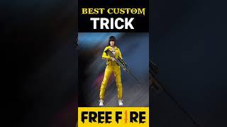 Best Custom Trickbest character skill for custom ️#freefire #shorts