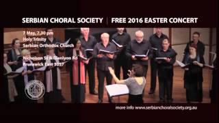 Serbian Choral Society | Free 2016 Easter Concert