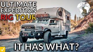 $250k Overlanding Beast // THIS is AMAZING // Full Rig Tour [ RAM 5500 / Flatbed / Cirrus 920 ]
