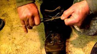 No Slip Boot Knot for Doug at PIneTree Line Outdoors