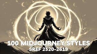 100 Midjourney STYLE reference CODES (2520-2619)