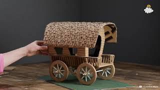 DIY Cardboard Covered Wagon