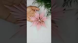 How to make a paper snowflake ️️ #papercraft #christmas #shortvideo #shorts #viralvideo #art