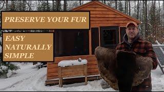 FUR TANNING the easy way! Step by Step guide.