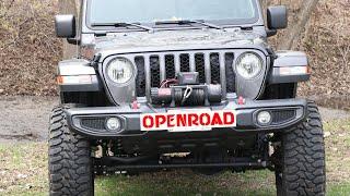 OPENROAD WINCH INSTALL VIDEO / JEEP GLADIATOR