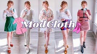 MODCLOTH CLOTHING TRY ON AND REVIEW | SPRING CLOTHING HAUL 2021