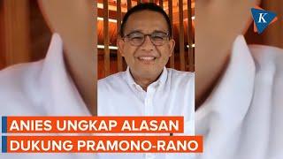 Unggah Video Dukung Pramono-Rano, Anies: Minim Kontroversi Apalagi yang Remeh-Temeh