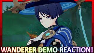 SO FREAKING COOL! Wanderer (Scaramouche) Character Demo Reaction! | Genshin Impact