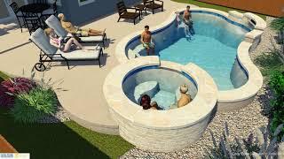 The Stroud Pool - Designed by Zach Johnson - Cody Pools