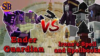 Updated Ender Guardian vs Iron's Spell and Spellbook's Mobs | Minecraft Mob Battle