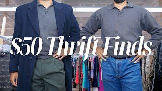 $50 Thrift Store Challenge | Fall Pieces & Outfit Try-Ons