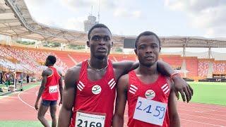 Another Double win for Ghana in boys U20 200m final. 5 Nation Athletics Championship. Abidjan2024.