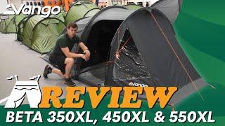 Vango Beta 350XL, 450XL & 500XL Tent Review 2025