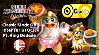 Super Smash Bros. Brawl 1 Stock Classic Mode Intense Ft. King Dedede (1 Stock Completed!)