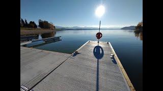 Brand new marina on reservoir Liptovská Mara, Slovakia.