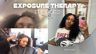 my first curly sew-in: VLOG| exposure therapy: episode 2