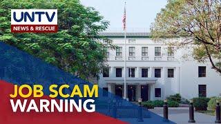 US Embassy in PH warns applicants for jobs in US about scammers