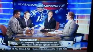 Ravens Vs Patriots 2012 playoffs preview from First Take