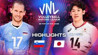  SLO vs.  JPN - Semi Finals | Highlights | Men's VNL 2024