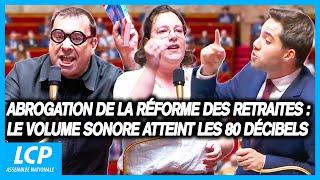 Abrogation de la réforme des retraites : le volume sonore atteint les 80 décibels dans l'hémicycle