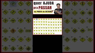 PLACAS de ADVERTÊNCIA. PROVA TEÓRICA do DETRAN. QUESTÕES do DETRAN 2023. Legislação de Trânsito