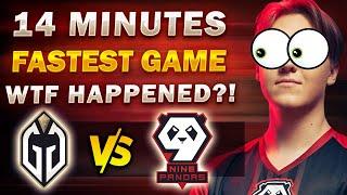 14 MIN FASTEST GG ON BALI MAJOR - GG vs 9Pandas - WTF HAPPENED with Kiyotaka Tinker?!