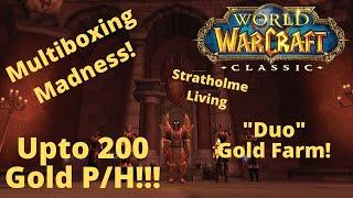 WOW CLASSIC PALADIN GOLD FARMING | 100 - 200 Gold Per Hour! | Strath Living | Multiboxing