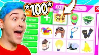 Unboxing *100* REGAL CHESTS In Adopt Me Roblox!! Adopt Me Opening Accessory Chest Update (EXPENSIVE)