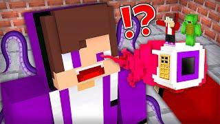 JJ and Mikey Build SECRET BASE Inside a DARK JJ'S EYE in Minecraft Challenge - Maizen