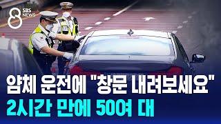 얌체 운전에 "창문 내려보세요"…2시간 만에 50여 대 / SBS 8뉴스