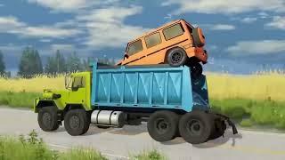 Cars and Trucks vs Incomplete Roads ▶️ BeamNG Drive