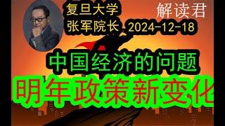 复旦大学张军院长最新重点演讲！（2024-12-18）明年整个经济政策的变化和变局！中国经济当下真正的问题所在，下一步应该怎么去做才行 #中国经济