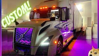 My NEW Semi Truck Gets ALOT MORE Neon LED Underglow Lights | Installation Process | 2021 Volvo VNL