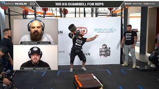 OLEKSII NOVIKOV SETS A GIANT DUMBBELL WORLD RECORD 100KG FOR 11 REPS | WUS FEATS OF STRENGTH