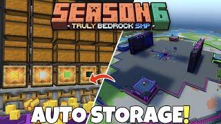 Custom MEGA Storage System In Minecraft Bedrock! 1.21 Survival Let's Play | Truly Bedrock Ep13