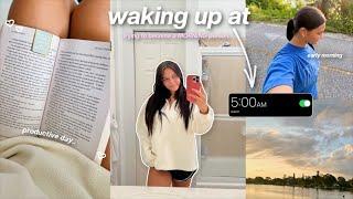 WAKING UP AT 5 AM VLOG: trying to become a morning person