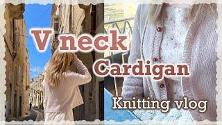 (eng) Knitting | V neck Cardigan FO Yeolmaedaleitel's Cone Yarn