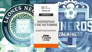 Leones Negros vs Mineros | Promo | Zona TUDN en VIX 