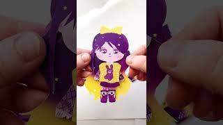 Meet the Twin Dolls: Charming Lavender and Yellow Paper Dolls from Different Sets!