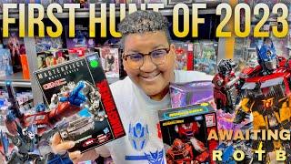 FIRST TRANSFORMERS TOY HUNT OF 2023! | CALM BEFORE THE ROTB STORM!  [Teletraan Toy Hunts 14]