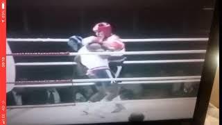 Me boxing at 17 years old in the N.A.B.C semi finals at Aldershot in 1991