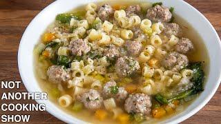 grandma's ITALIAN WEDDING SOUP (meatball soup)