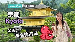 Japan Self-Guided Tour |Vlog#3 Kyoto Gold Kinkakuji Temple, Street Food| Japan Travel Guide Must-see