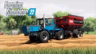 FS22 / Map Sosnovka / Harvesting oats. Claas Lexion 630, Acros 595+, HTZ-17221, Kamaz. Day 6