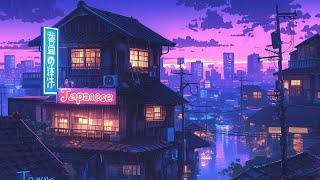 Lofi Hip Hop Beats  Nostalgic Retro Vibes & 1980s & 90s Japanese Town Ambience  Lofi Rain Playlist