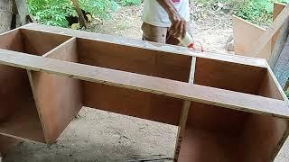 Paano gawin ang office table // How to make plywood desk part 1 | DIY OFFICE TABLE